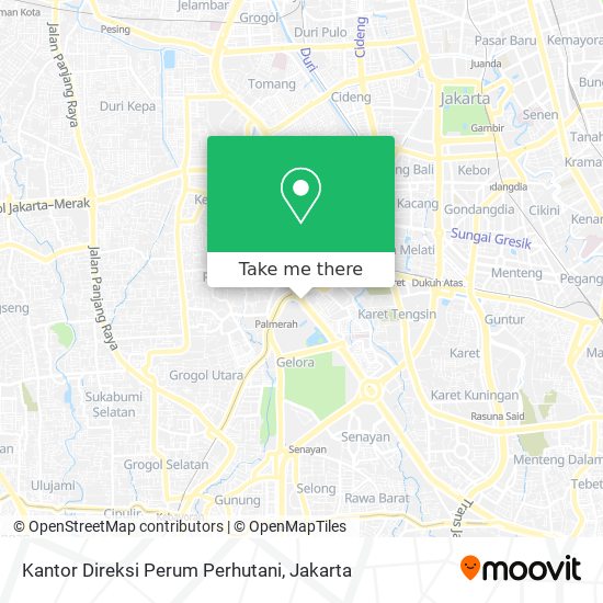 Kantor Direksi Perum Perhutani map