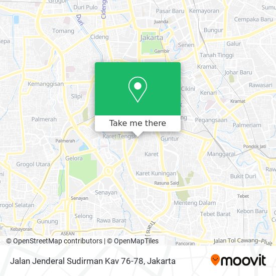 Jalan Jenderal Sudirman Kav 76-78 map