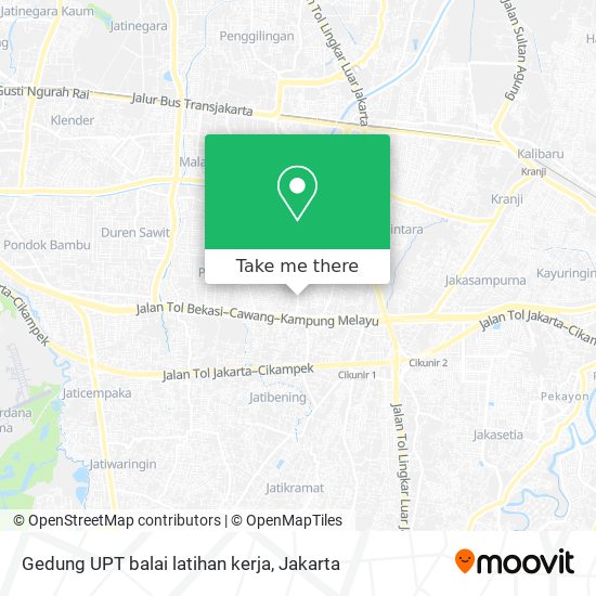 Gedung UPT balai latihan kerja map