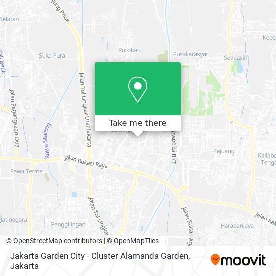 Jakarta Garden City - Cluster Alamanda Garden map