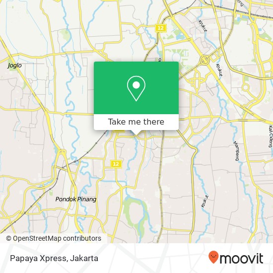 Papaya Xpress map