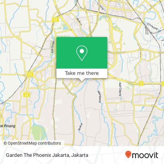 Garden The Phoenix Jakarta map