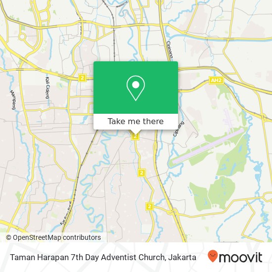 Taman Harapan 7th Day Adventist Church map