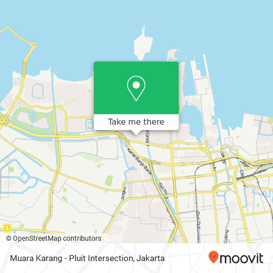 Muara Karang - Pluit Intersection map