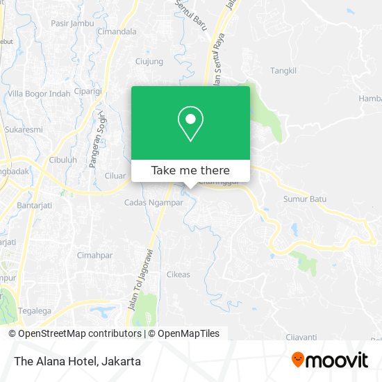 The Alana  Hotel map