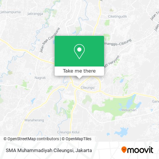 SMA Muhammadiyah Cileungsi map