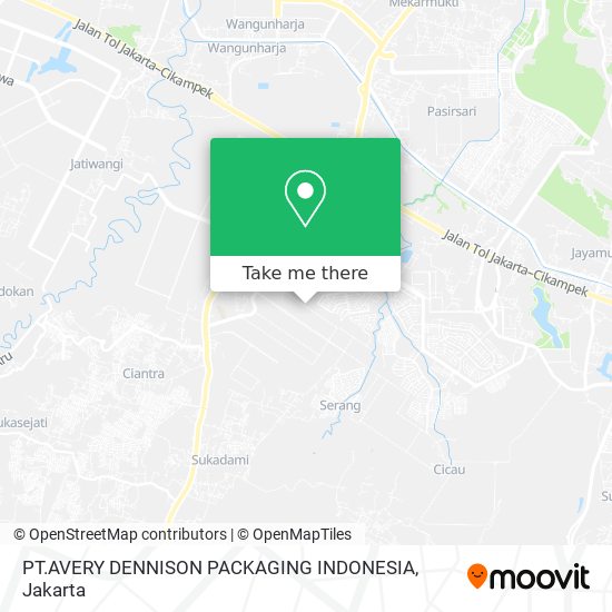 PT.AVERY DENNISON PACKAGING INDONESIA map