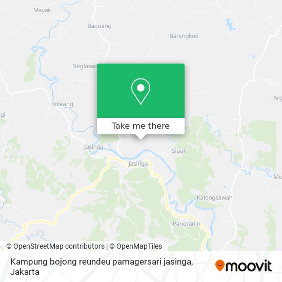 Kampung bojong reundeu pamagersari jasinga map