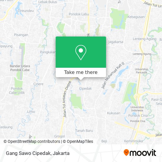 Gang Sawo Cipedak map