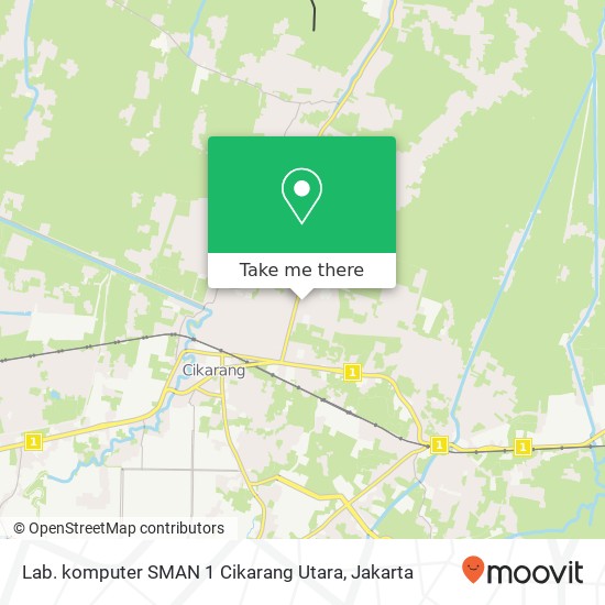 Lab. komputer SMAN 1 Cikarang Utara map