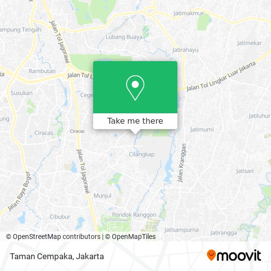 Taman Cempaka map