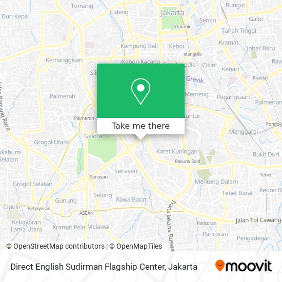 Direct English Sudirman Flagship Center map