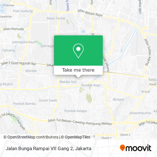 Jalan Bunga Rampai VII Gang 2 map