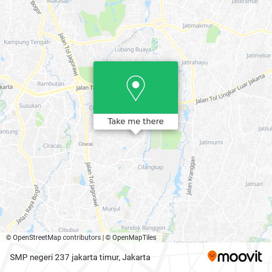 SMP negeri 237 jakarta timur map
