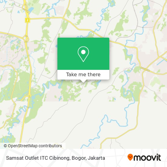 Samsat Outlet ITC Cibinong, Bogor map