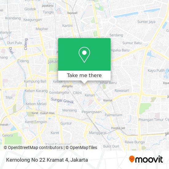 Kernolong No 22 Kramat 4 map