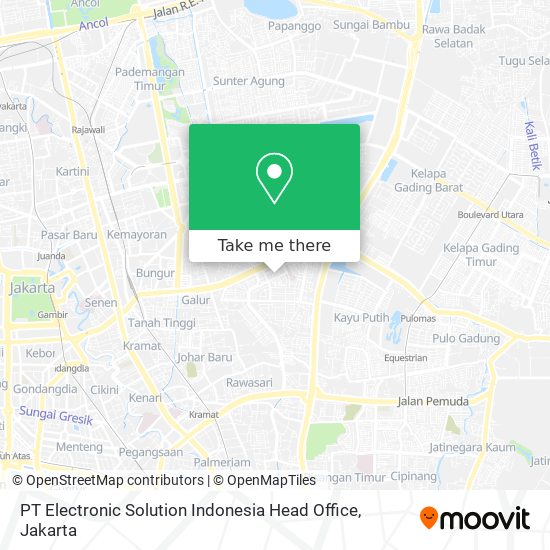 PT Electronic Solution Indonesia Head Office map