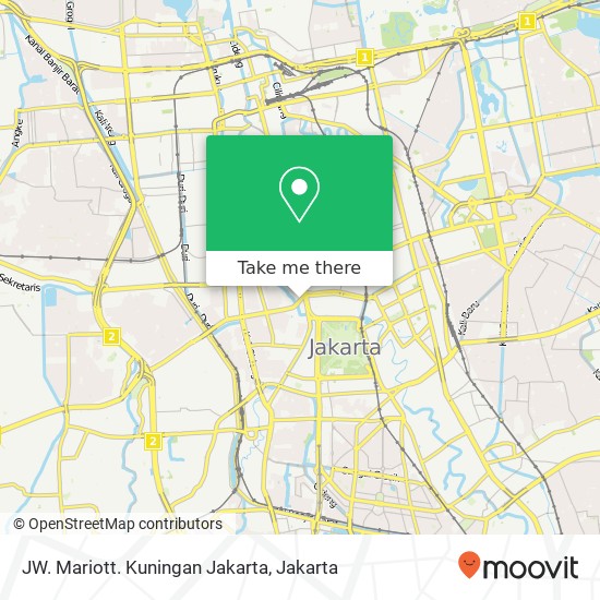 JW. Mariott. Kuningan Jakarta map