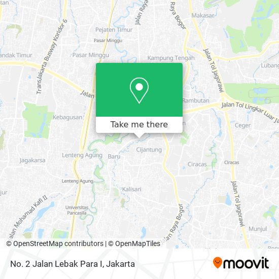No. 2 Jalan Lebak Para I map