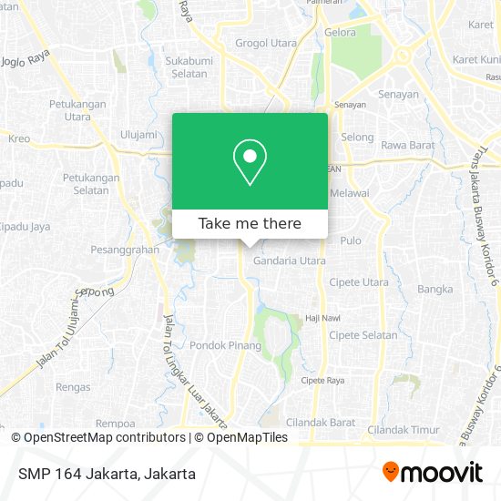 SMP 164 Jakarta map