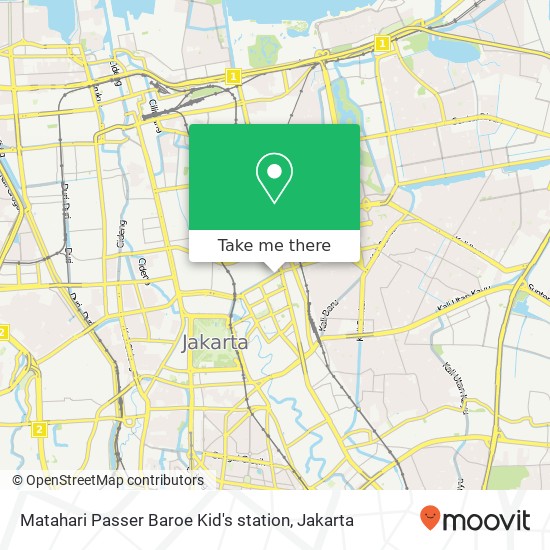 Matahari Passer Baroe Kid's station map