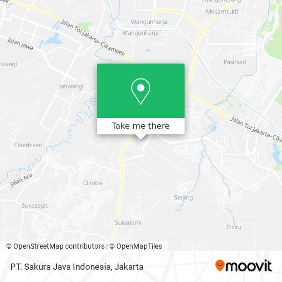 PT. Sakura Java Indonesia map
