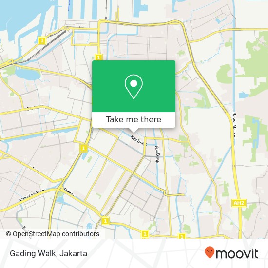 Gading Walk map