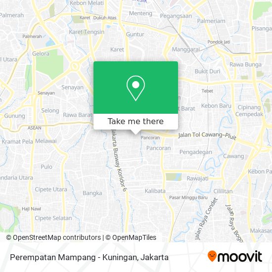 Perempatan Mampang - Kuningan map