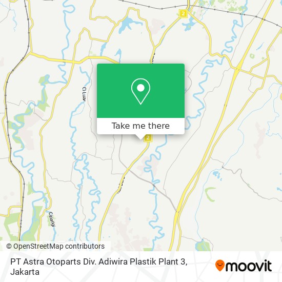 PT Astra Otoparts Div. Adiwira Plastik Plant 3 map