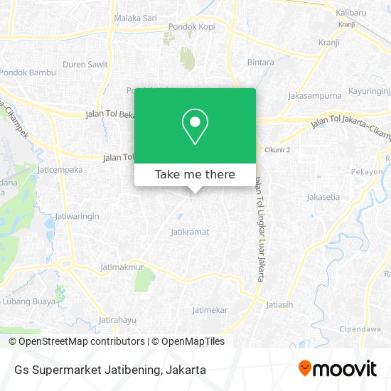 Gs Supermarket Jatibening map