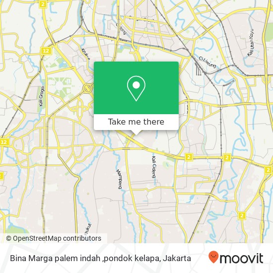 Bina Marga palem indah ,pondok kelapa map