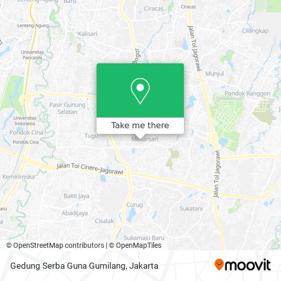 Gedung Serba Guna Gumilang map