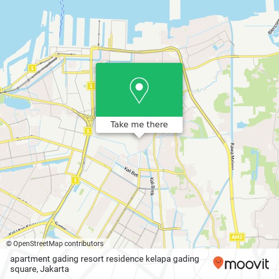 apartment gading resort residence kelapa gading square map