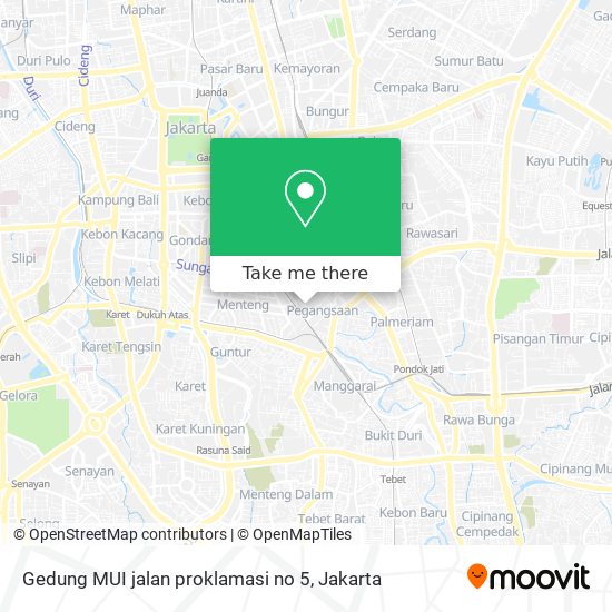 Gedung MUI jalan proklamasi no 5 map