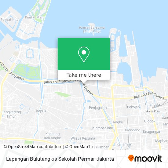 Lapangan Bulutangkis Sekolah Permai map