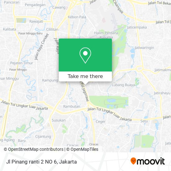 Jl Pinang ranti 2 NO 6 map