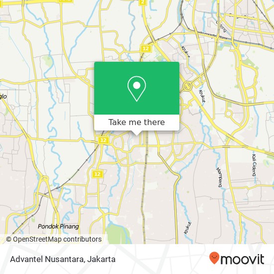Advantel Nusantara map