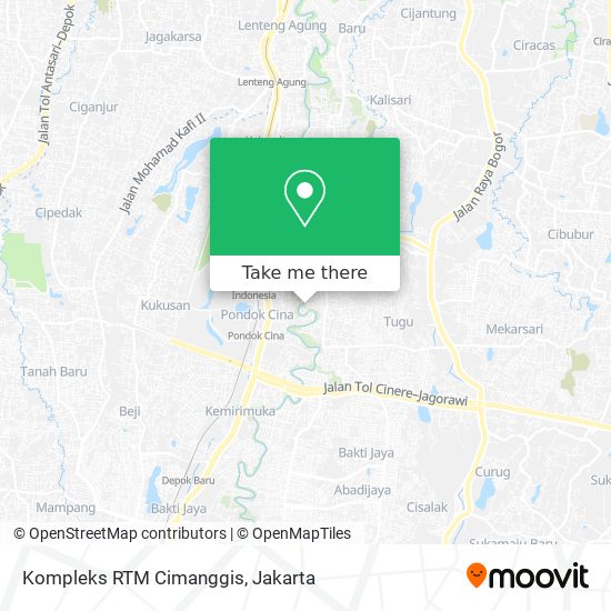 Kompleks RTM Cimanggis map