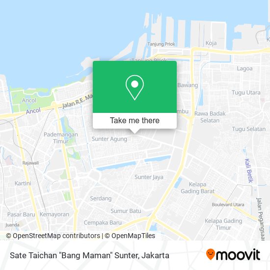 Sate Taichan "Bang Maman" Sunter map