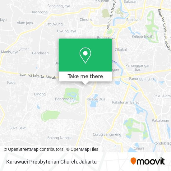 Karawaci Presbyterian Church map