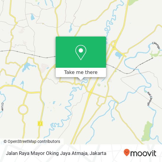 Jalan Raya Mayor Oking Jaya Atmaja map
