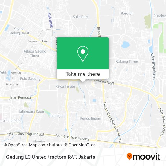 Gedung LC United tractors RAT map