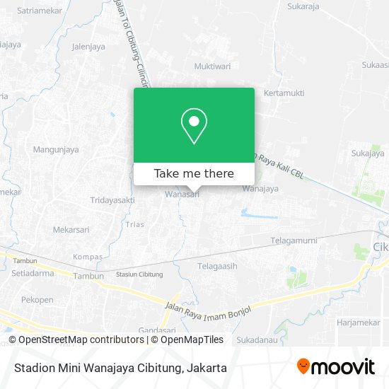 Stadion Mini Wanajaya Cibitung map