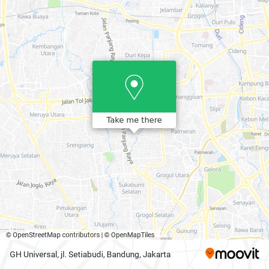 GH Universal, jl. Setiabudi, Bandung map