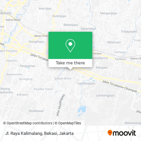 Jl. Raya Kalimalang, Bekasi map