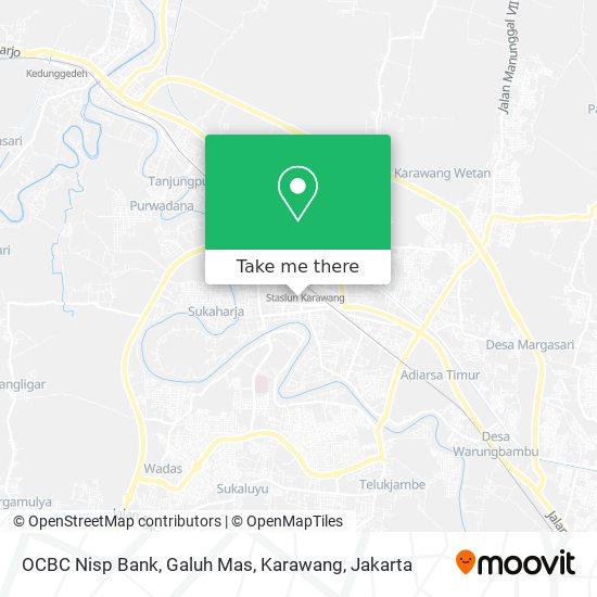 OCBC Nisp Bank, Galuh Mas, Karawang map