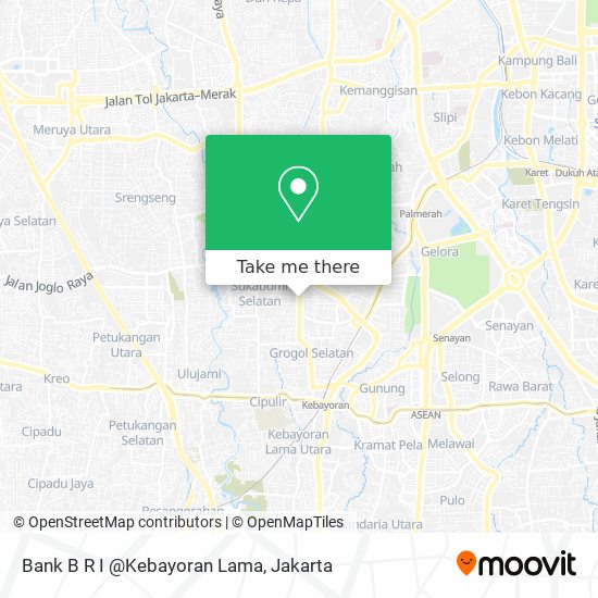 Bank B R I @Kebayoran Lama map