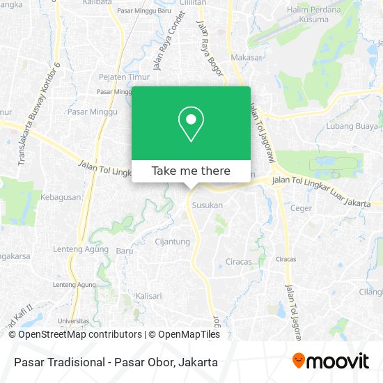 Pasar Tradisional - Pasar Obor map