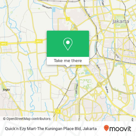 Quick'n Ezy Mart-The Kuningan Place Bld map