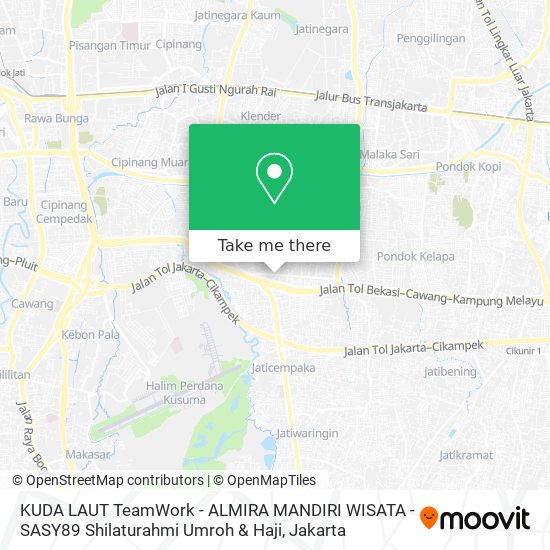 KUDA LAUT  TeamWork - ALMIRA MANDIRI WISATA - SASY89 Shilaturahmi Umroh & Haji map